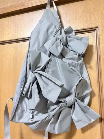 merry jenny 리본 원숄더백 그레이