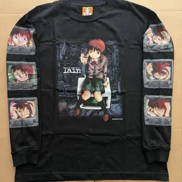 레어 serial experiments lain 긴팔 티셔츠 이와쿠라 레인