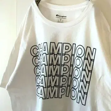 챔피온 CHAMPION 로고 T셔츠 XL 화이트 흰색 구제 의류