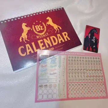 B'z 2026 WEEKLY CALENDAR 스티커 포함