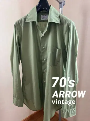 70s ARROW 애로우 드레스 셔츠 USA제