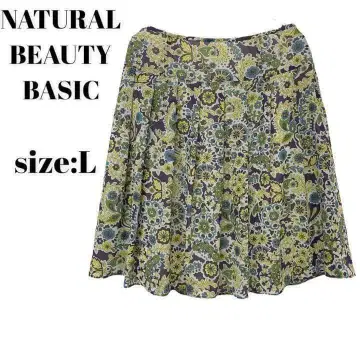 NATURAL BEAUTY BASIC 스커트 L 무릎 기장 고급 세련된