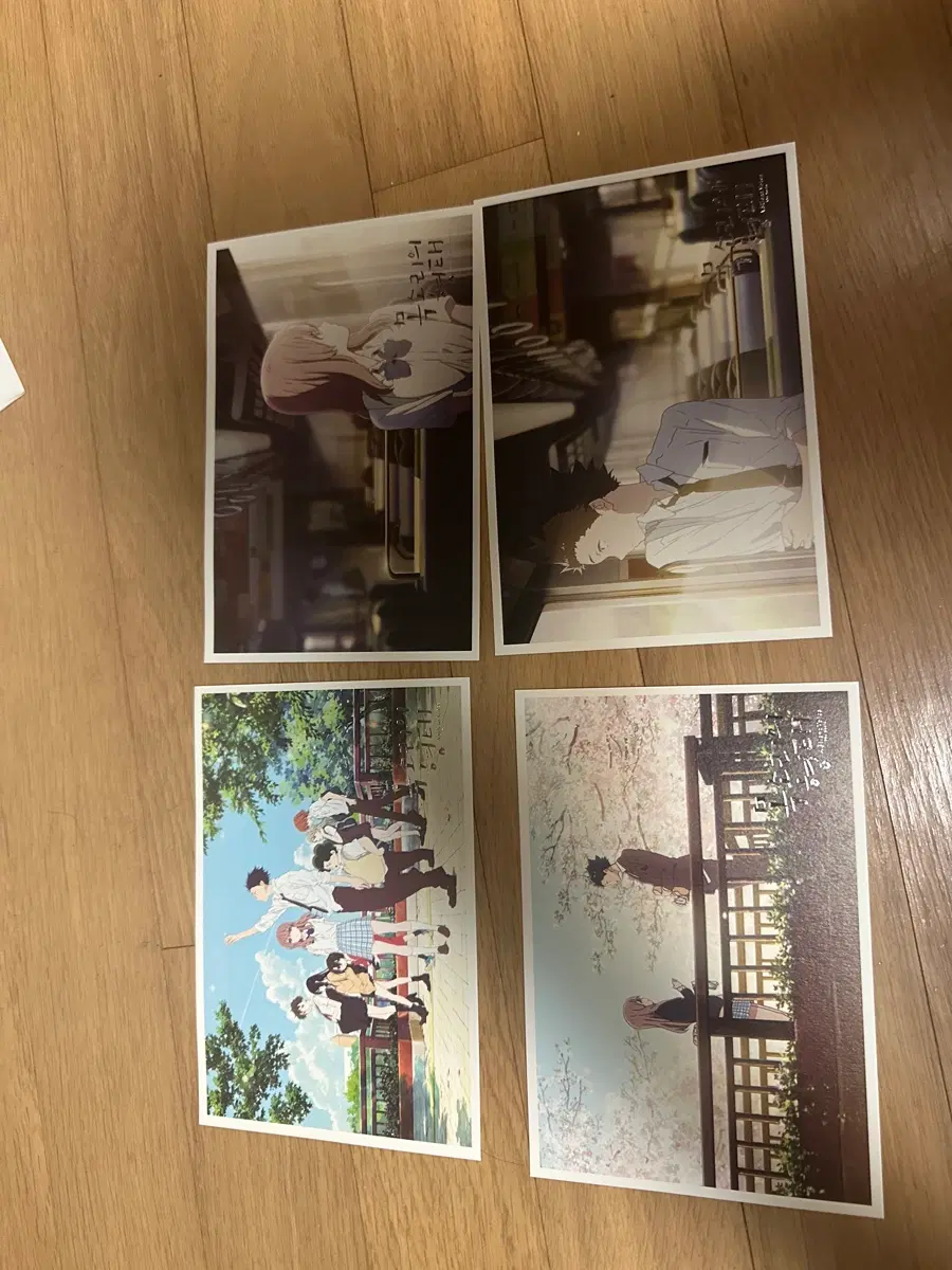 목소리의 형태 특전 엽서