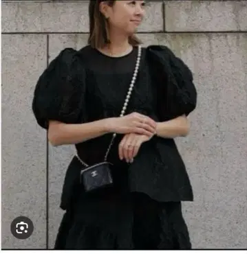 Machatt 시어 자카드 상의 & 스커트
