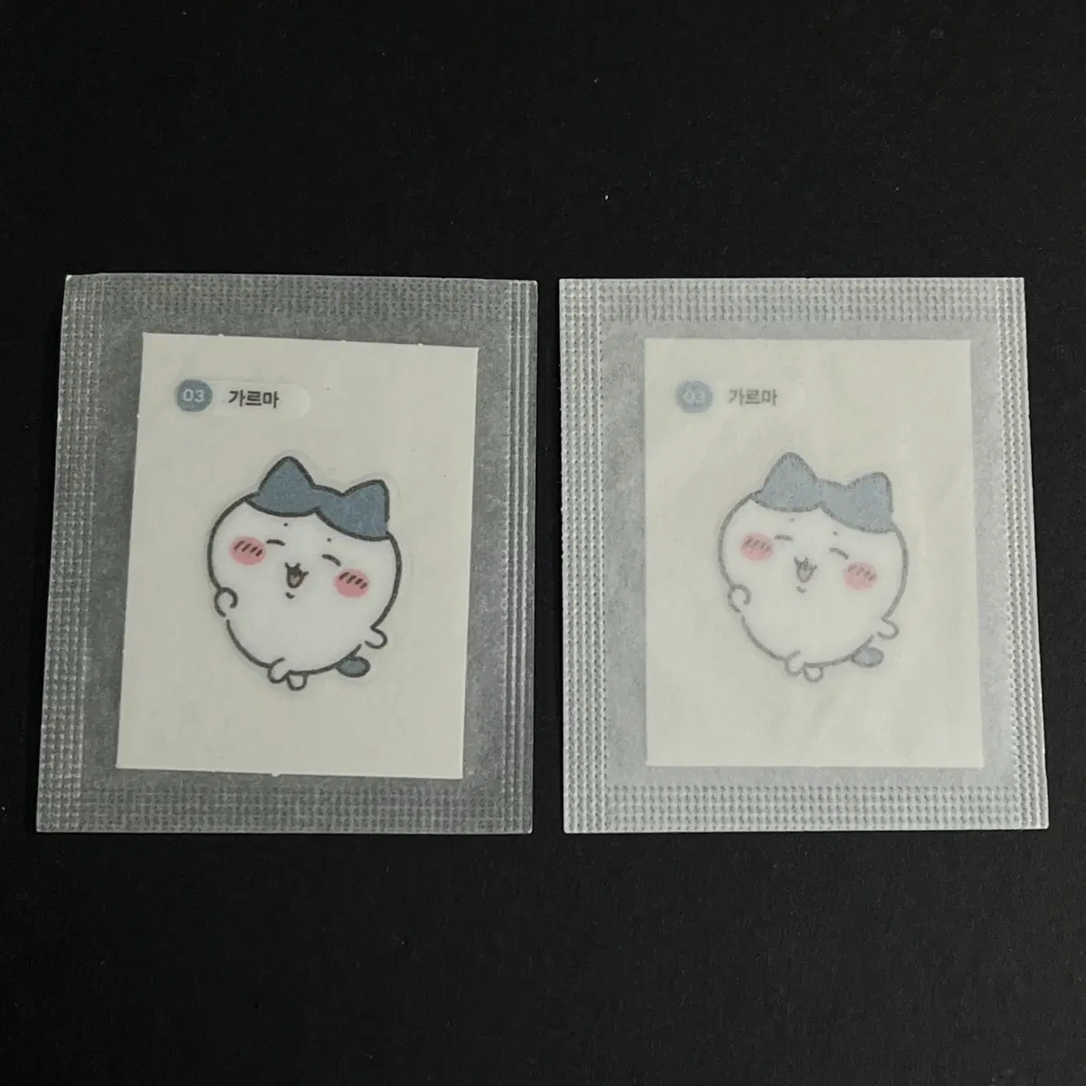 딜라이트 먼작귀 치이카와 띠부씰 03 가르마 하치와레 미개봉
