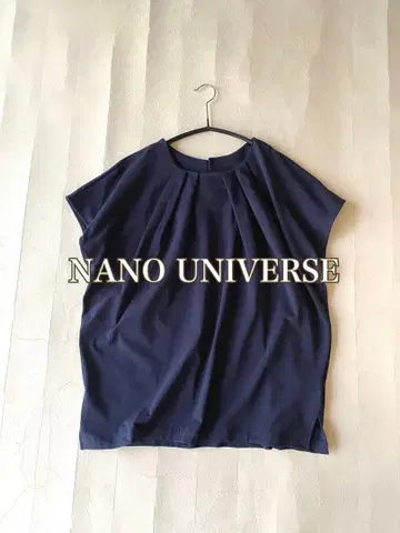 나노 유니버스 NANO universe 코튼 턱 프렌치 슬리브 풀오버