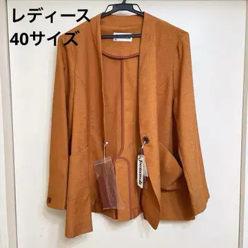 Jeanmoma 노카라 자켓 카멜