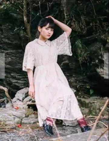 LEBECCA boutique 비쳐 보이는 마음과 레이스 원피스 아이보리