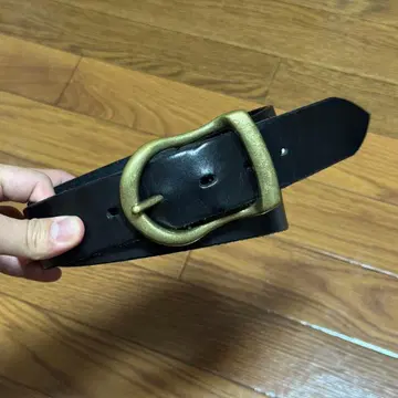 BIGJOHN 놋쇠 버클 5mm 두께 히메지 가죽 벨트 M size