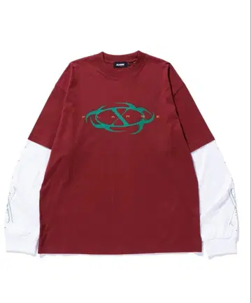 XLARGE 긴팔 티셔츠 버건디 M 사이즈