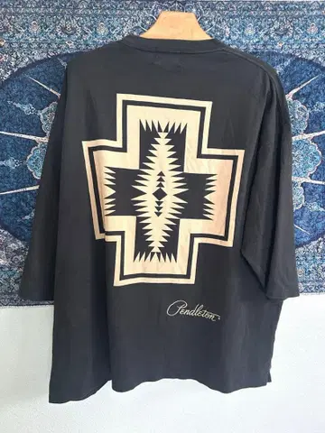 [별주] PENDLETON 네이티브 무늬 백 프린트 T셔츠 XL