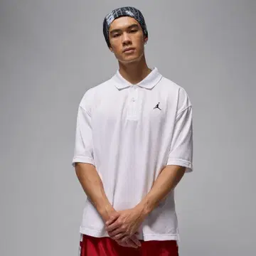 미사용 새상품 JORDAN 피케 셔츠 화이트 점프맨 로고