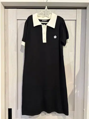 새상품급 MARY QUANT 폴로 셔츠 스타일 미니 원피스 M
