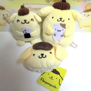 폼폼푸딩 봉제 인형 마스코트 3개 세트