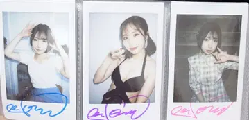에렌쿠라 친필 사인 폴라로이드 3장 세트