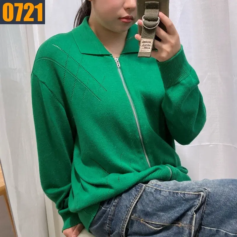 95 키뮤어 니트 집업