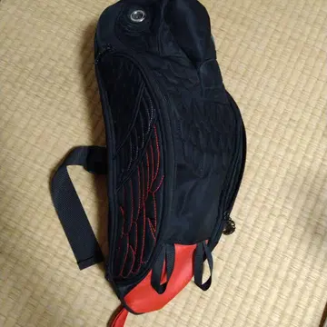 바디백 앵무새 모티브 블랙 레드 택 포함