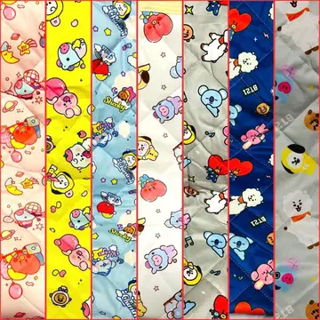 BTS BT21 깔개형 패드 깔개형 시트 이불 커버 싱글
