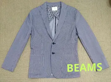 [ 새상품급 ] BEAMS 테일러드 자켓 스트라이프 패턴 사이즈 46
