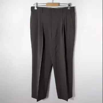 00s 빈티지 남성용 슬랙스 다크 그레이 원턱