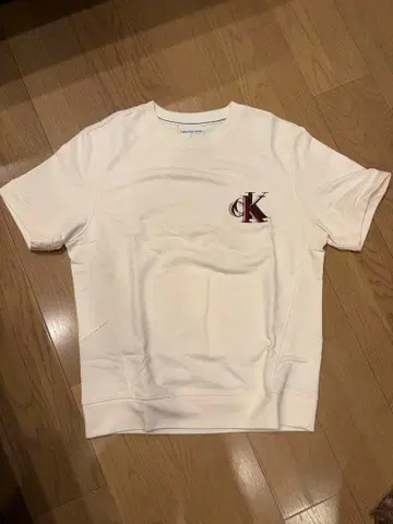Calvin Klein Jeans T셔츠 맨투맨 화이트 로고