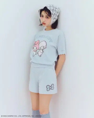 SNIDEL HOME MY MELODY 룸웨어 셋업 블루
