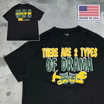 90s USA제 TWOFACE 연극 T셔츠 XL 새상품급 싱글