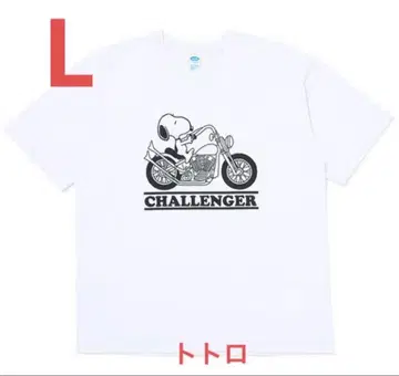 CHALLENGER SNOOPY TEE WHITE 스누피 L