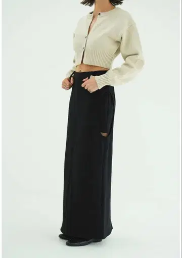 CIRCLE CUT SWEAT SKIRT CLANE