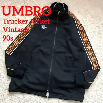 레어 DESCENTE 엄브로 UMBRO 트래커 자켓 사이드 로고 M
