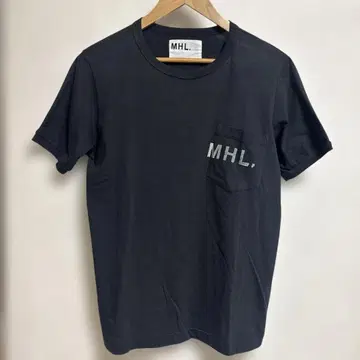 MHL. MARGARET HOWELL 포켓 T셔츠 블랙 M