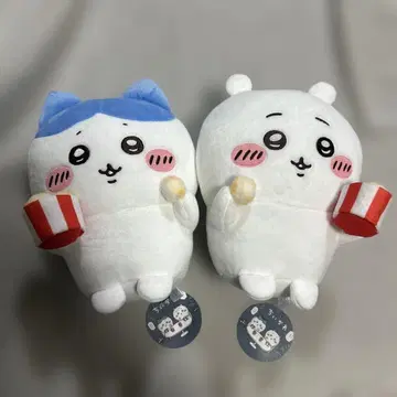치이카와 (먼작귀) 같이 먹자 팝콘 봉제 인형 전 2종