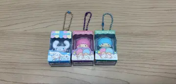 산리오 미니 피규어 키링, 시나몬 롤, 키키, 라라 3종 세트