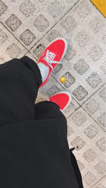 vans authentic 오렌지
