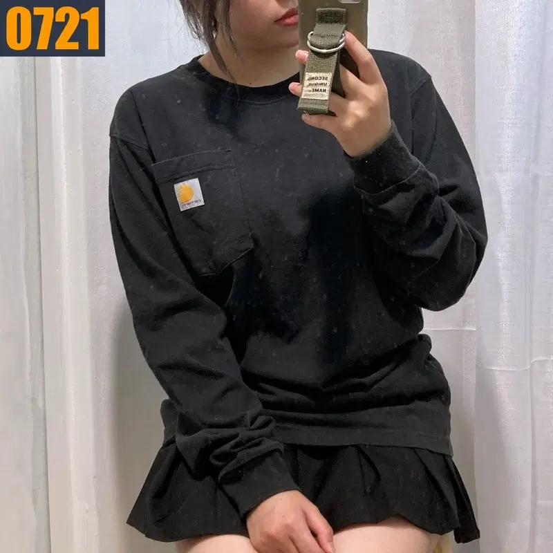 90 CARHARTT 칼하트 루즈핏 롱슬리브 긴팔티