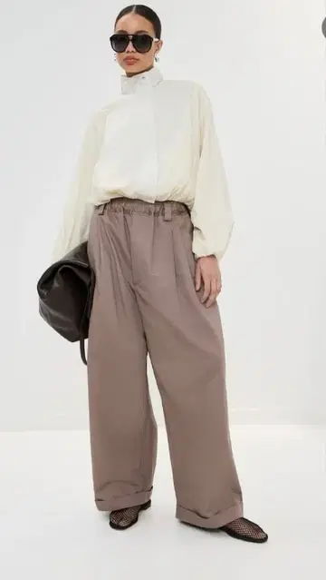 Meryll rogge 드로스트링 치노 브라운 치노 팬츠 XS