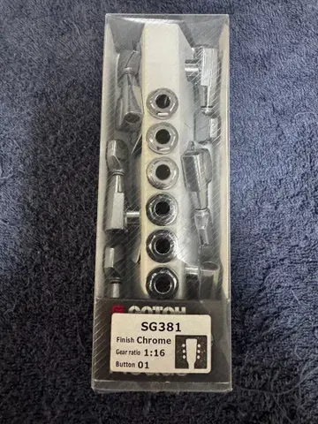 GOTOH SG381 크롬 기타용 페그 6연 1:16 미사용 가격 인하