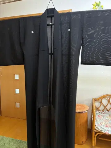 [새상품] 여름용 상복 기모노 오츠몬 명주