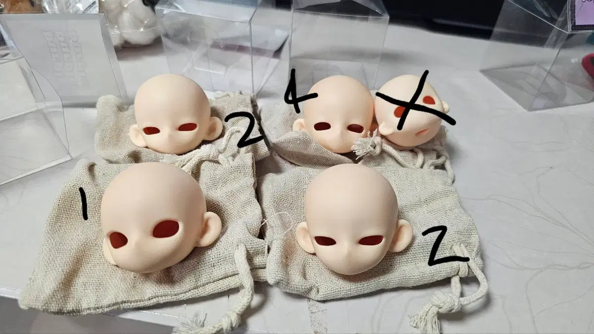 퍼플 하트 퍼플 1, 2, 4번 오비츠 미백 헤드
