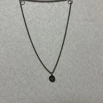HUF 코인 목걸이 실버 컬러