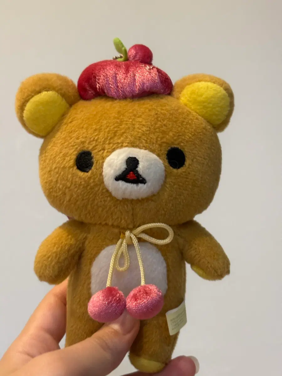 리락쿠마 인형 체리 키링