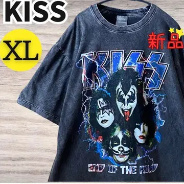 미사용 새상품 KISS 키스 헤비메탈 빈티지 가공 락밴드 T셔츠 2733