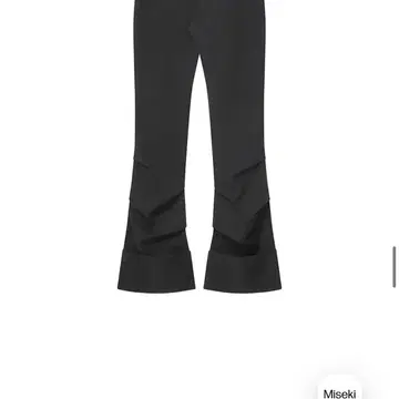 미세키서울 Two line layered folding pants BLACK | 면바지 | 번개