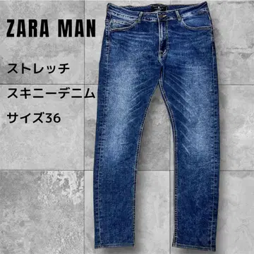 ZARA MAN 스트레치 스키니 데님 36 다크 네이비