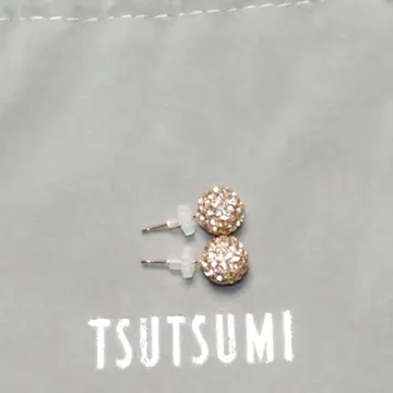 TSUTSUMI K10 파베 공 귀걸이 츠츠미