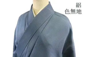 여름 명주 이로무지 차콜 그레이 원포인트 기장 158cm 여름 기모노 여름 순수 실크