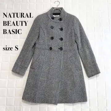 NATURAL BEAUTY BASIC 스탠드 카라 코트 사이즈 S