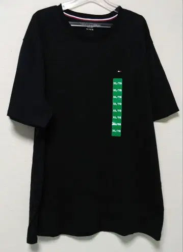새상품 TOMMY HILFIGER 반팔 티셔츠 네이비 XL 남성용 반팔