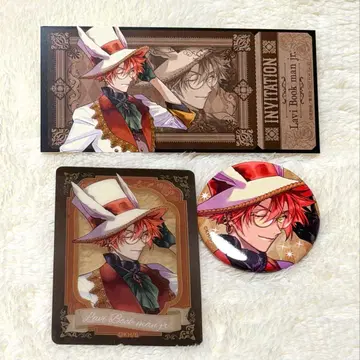 D.Gray-man D 그레이맨 카페 라비 캔뱃지 클리어 카드 티켓 특전