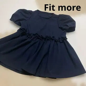 Fit more 핏모어 네이비 반팔 상의 프리 사이즈
